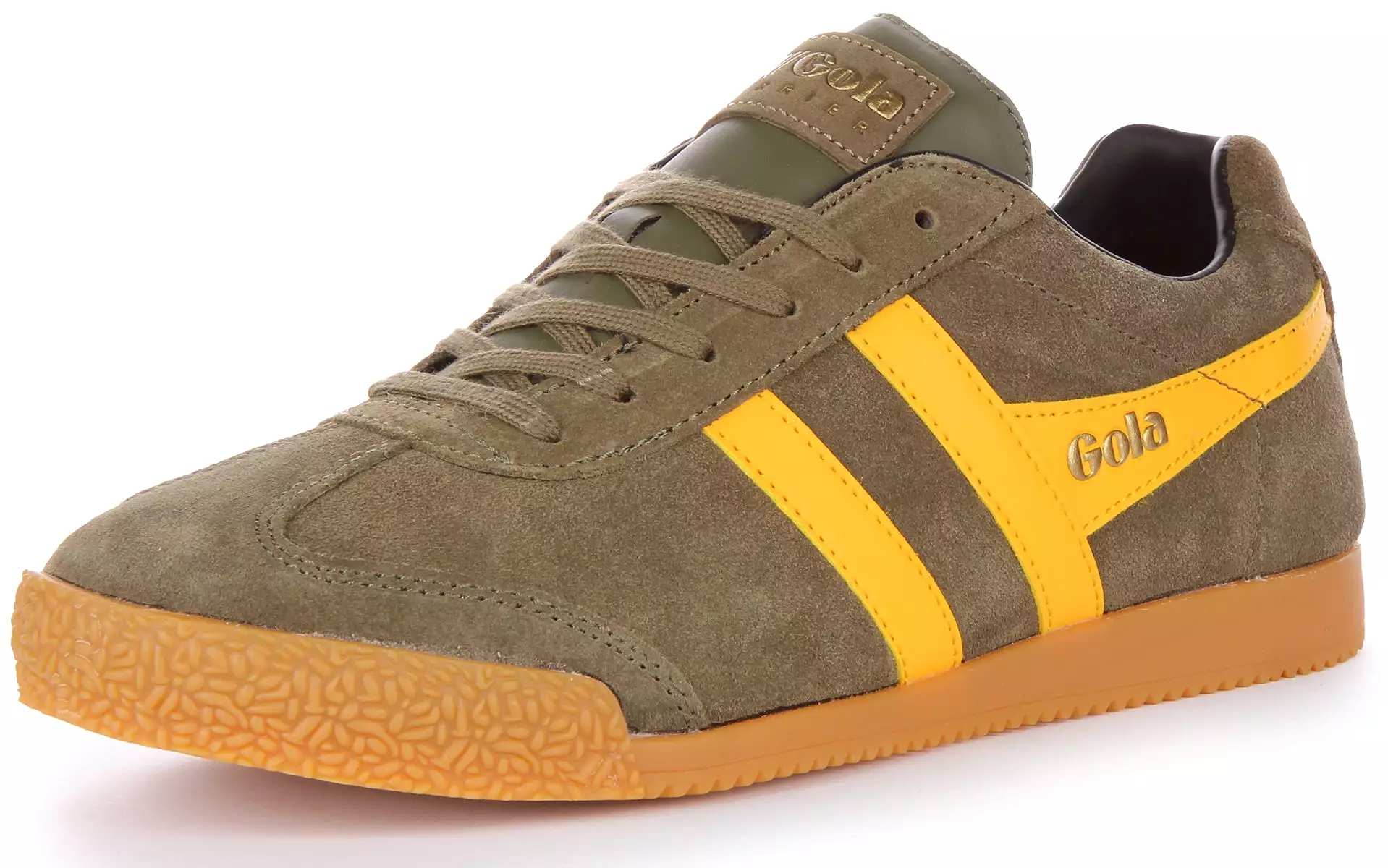 Gola Harrier Men's Shoes - Khaki Yellow