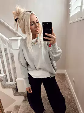 Gray sweater