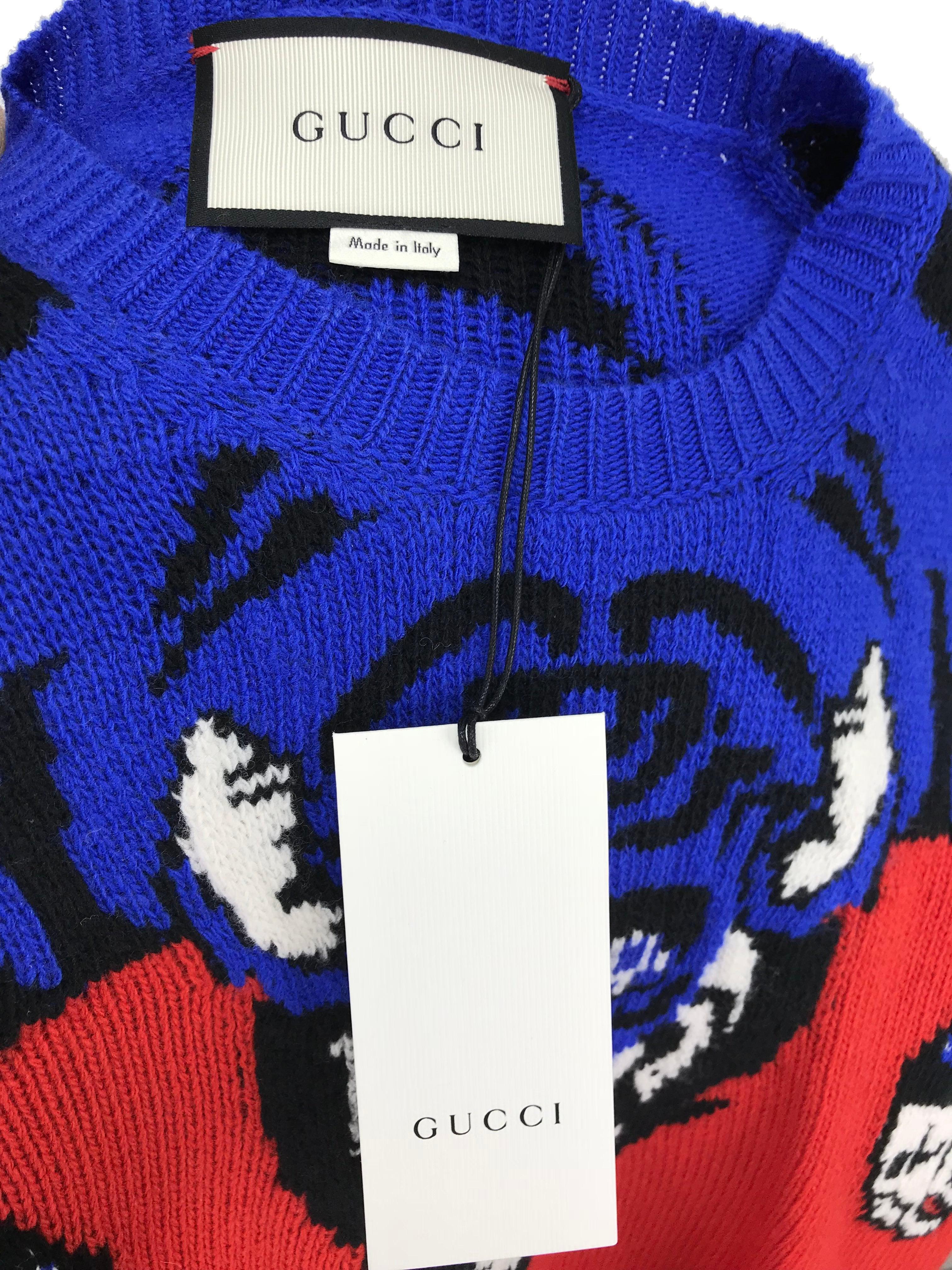 Gucci Tiger Wool Sweater Size S - Brand New