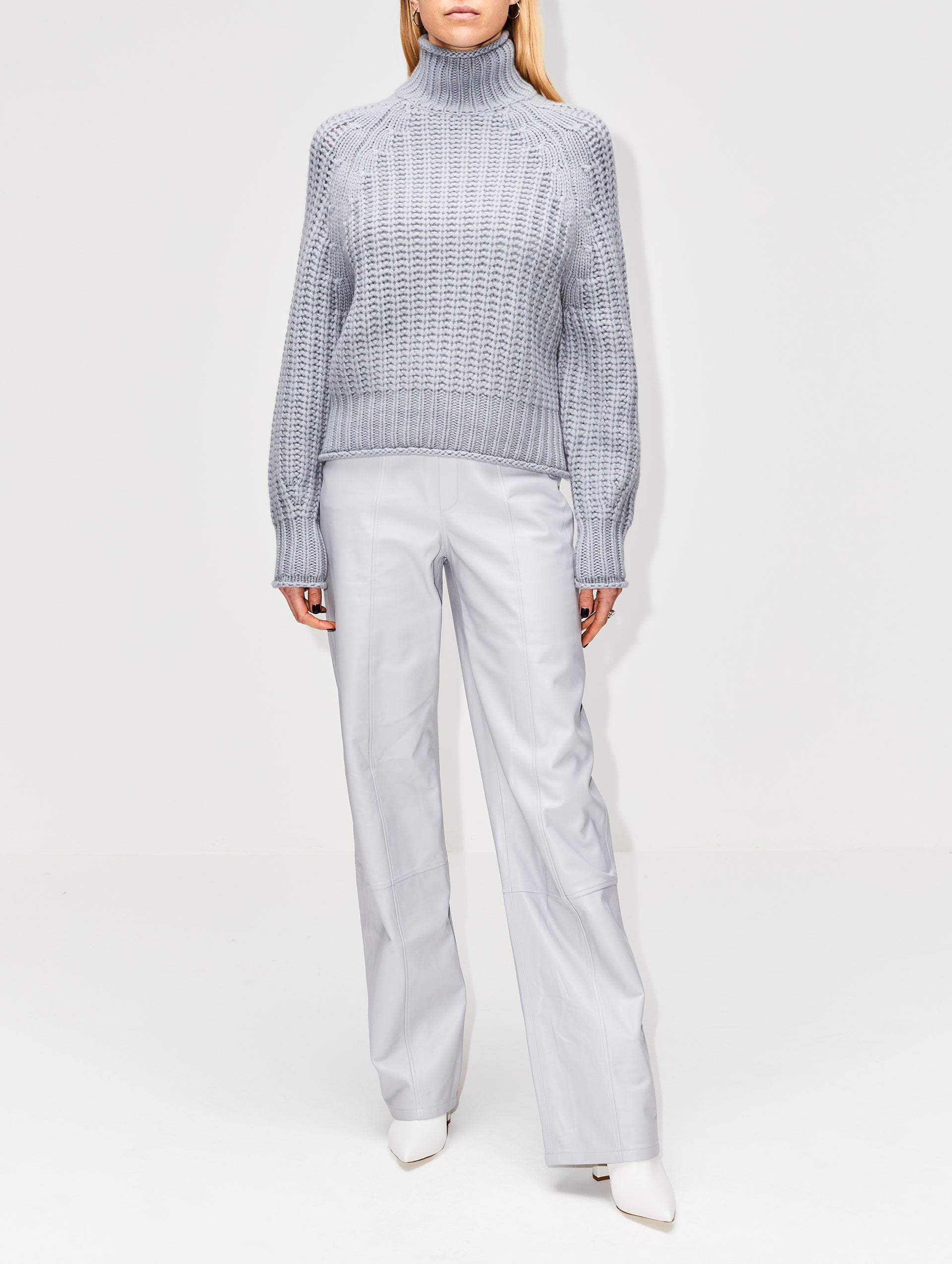 Hand Knit Turtleneck Top - Ellis Collection