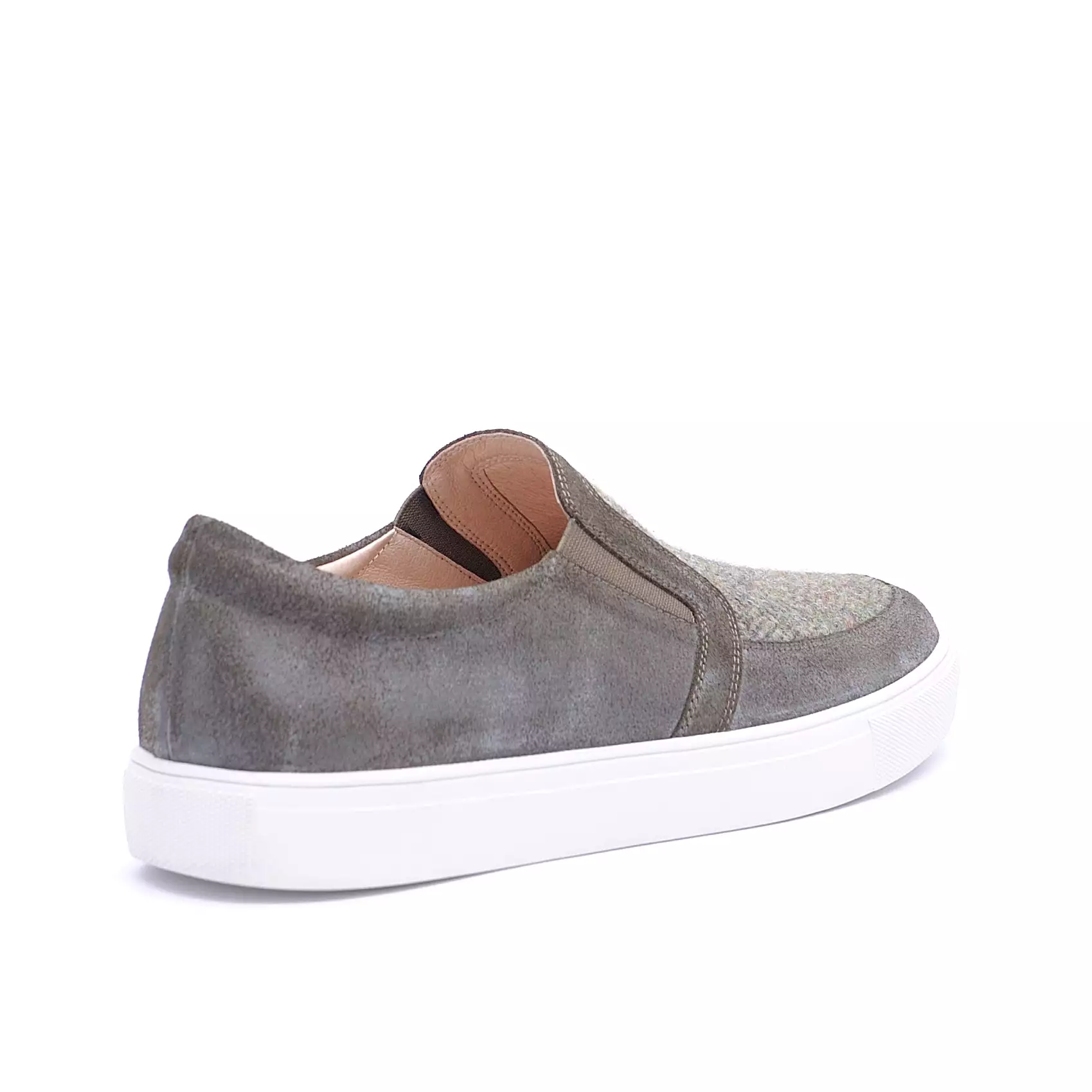 Harris Tweed & Suede Trainers for Men - 2 Color Options