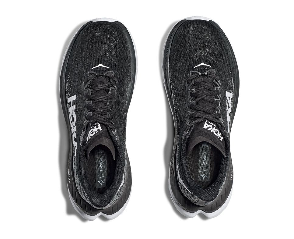 Hoka Mach 5 Women's running shoes (Black/White)