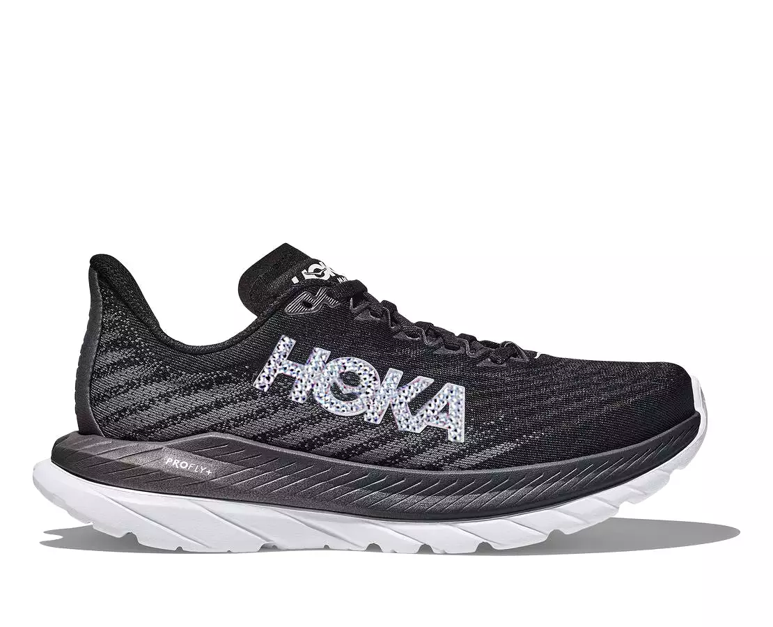 Hoka Mach 5 Women's Running Shoes Black/White