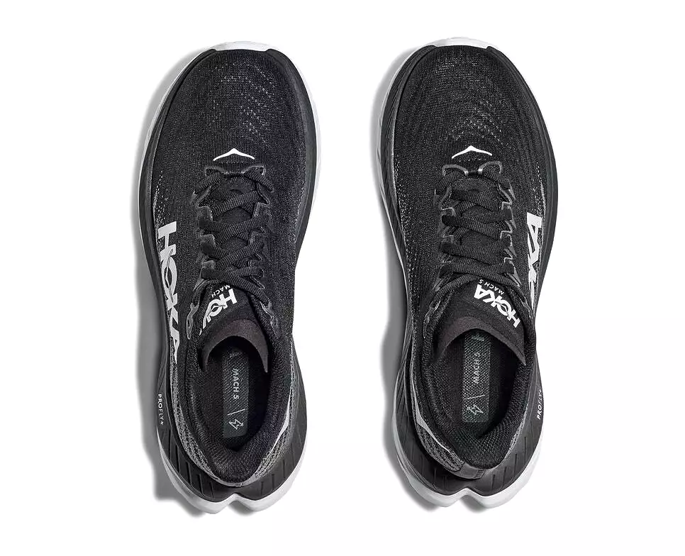 Hoka Mach 5 Women's Running Shoes Black/White