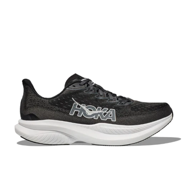 HOKA Mach 6 Women's Wide Width Running Shoes - Black/White