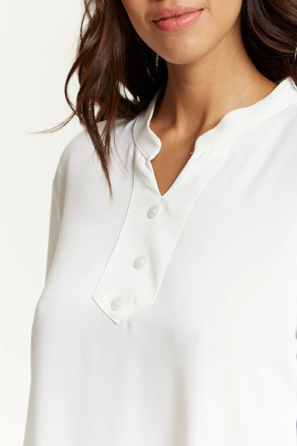 Hoxton Gal Tunic - Long Sleeves - Button Details