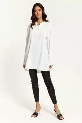 Hoxton Gal Tunic - Long Sleeves - Button Details