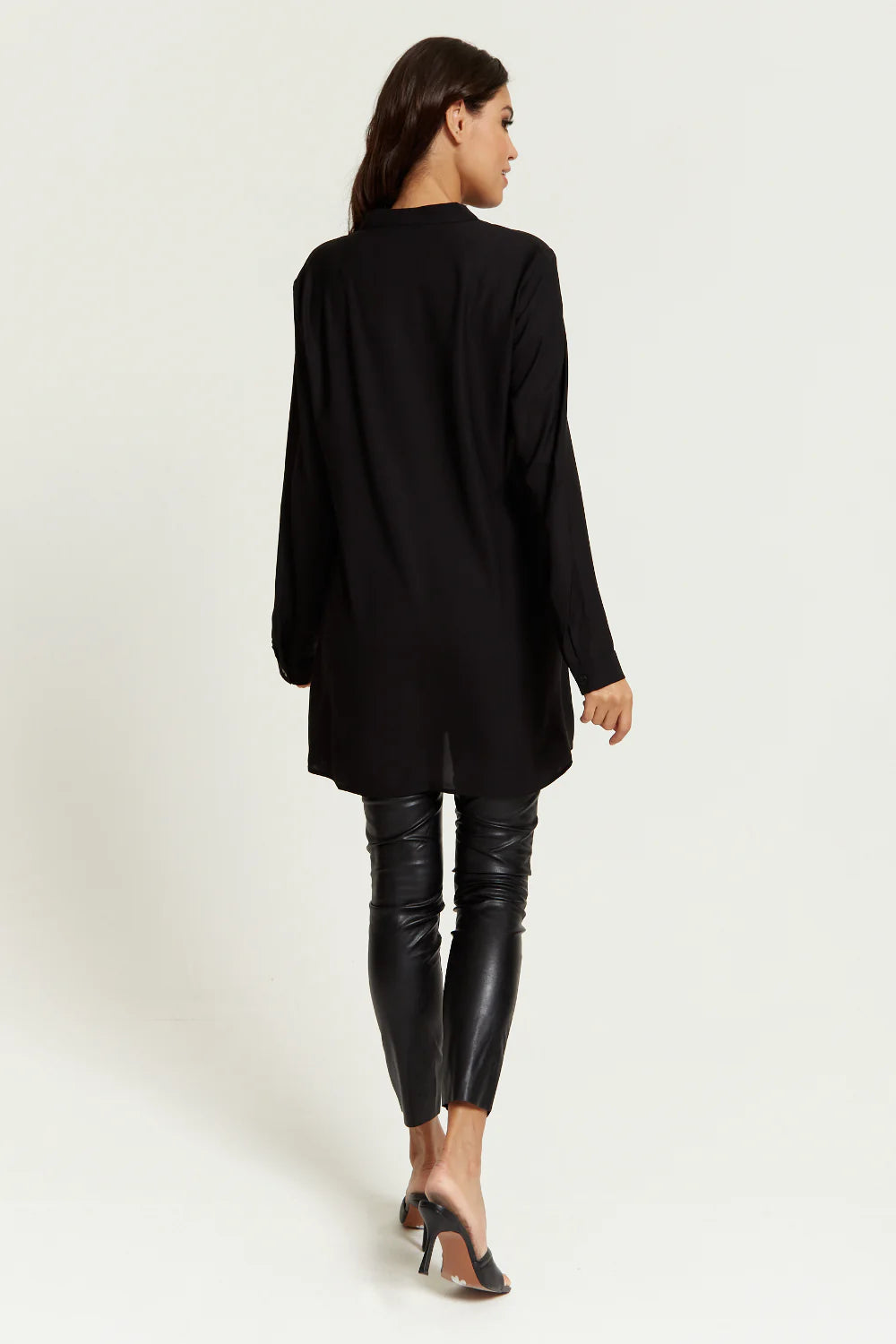 Hoxton Gal Tunic - Long Sleeves - Button Details