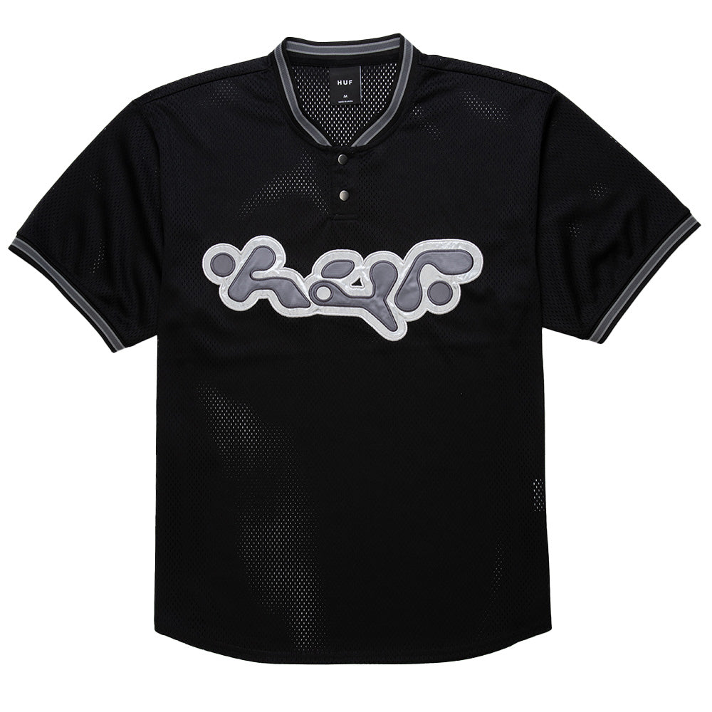 Huf Black Henley Jersey Half-Time