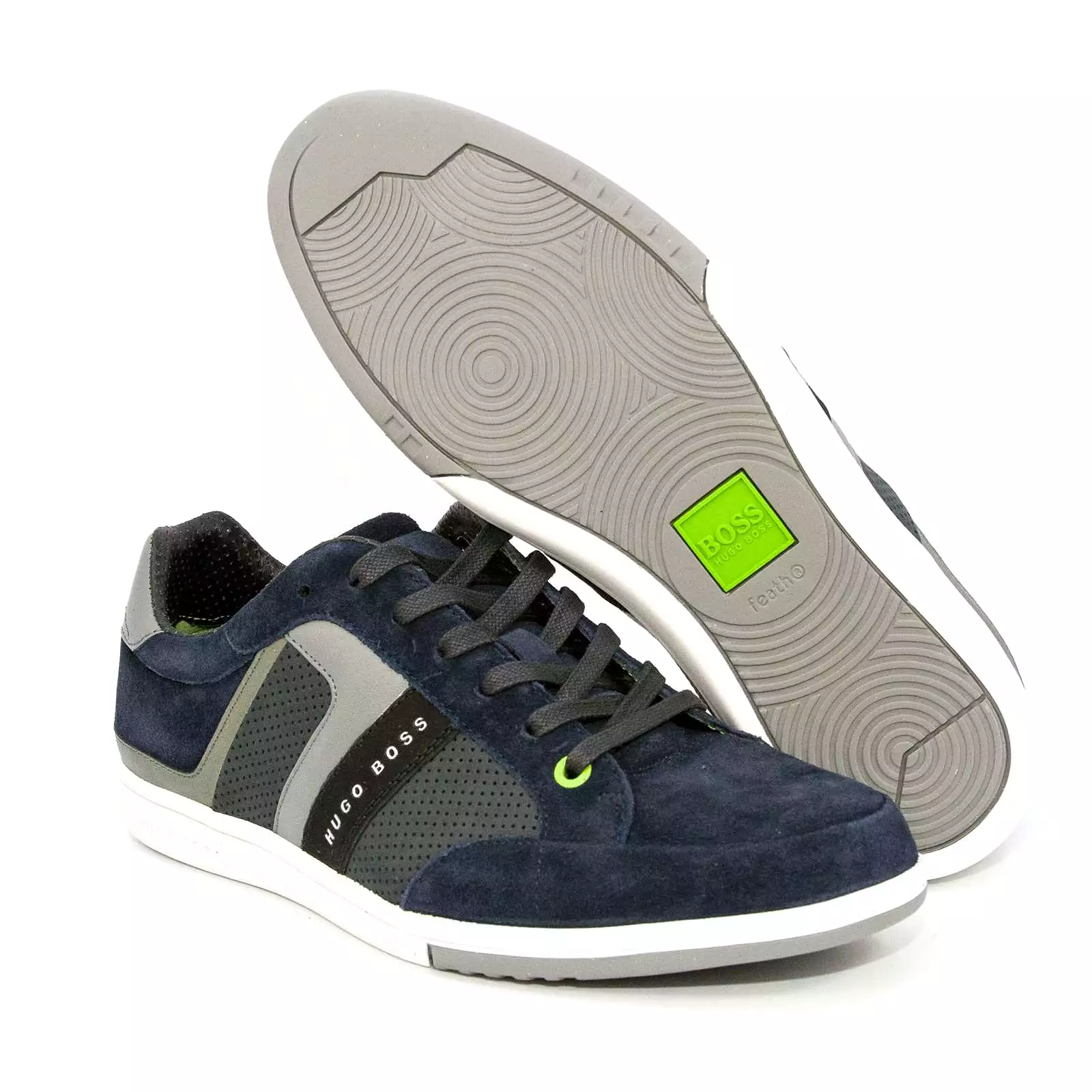 Hugo Boss Eldorado Suede Trainers Navy for Men