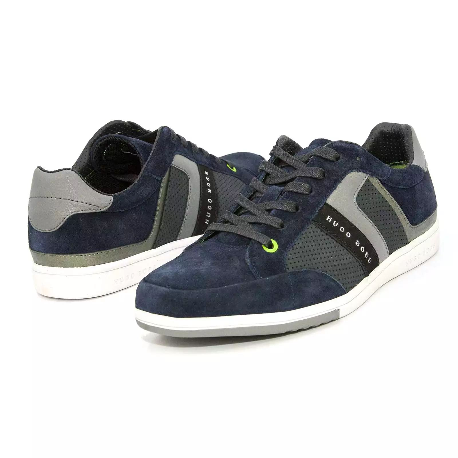 Hugo Boss Eldorado Suede Trainers Navy for Men