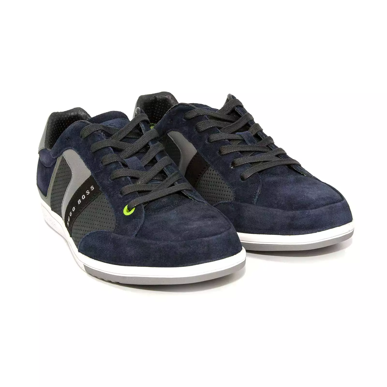 Hugo Boss Eldorado Suede Trainers Navy for Men