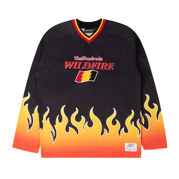 Hundreds Wildfire Hockey Jersey - Black