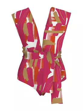 Infinity Swimsuit - Abstract Rose: Buy now and get the best deal. Shop this stunning abstract rose pattern swimsuit for an infin