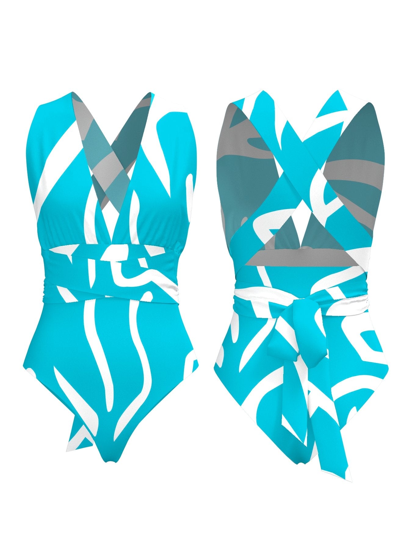 Infinity Swimsuit - Blue Swirl