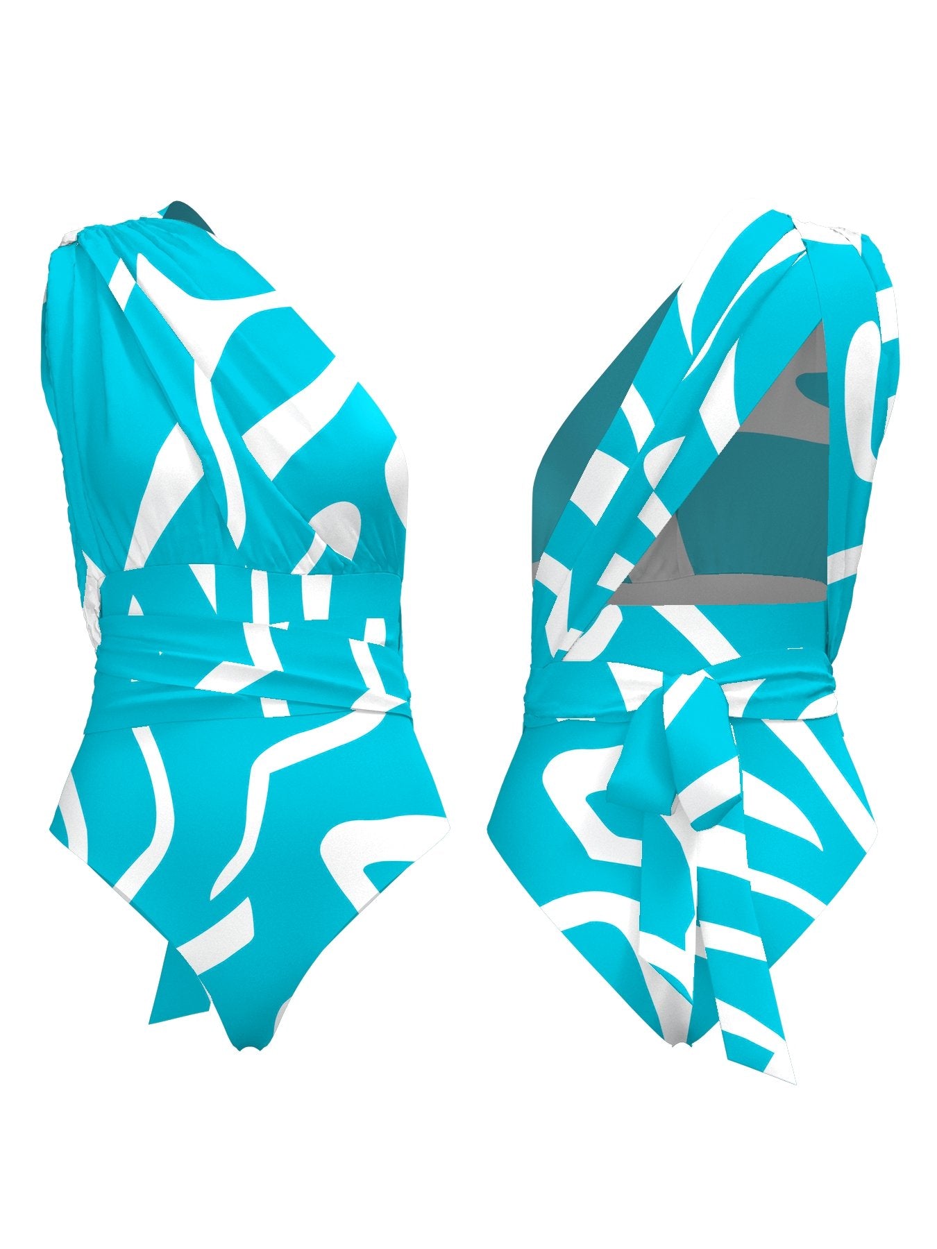 Infinity Swimsuit - Blue Swirl