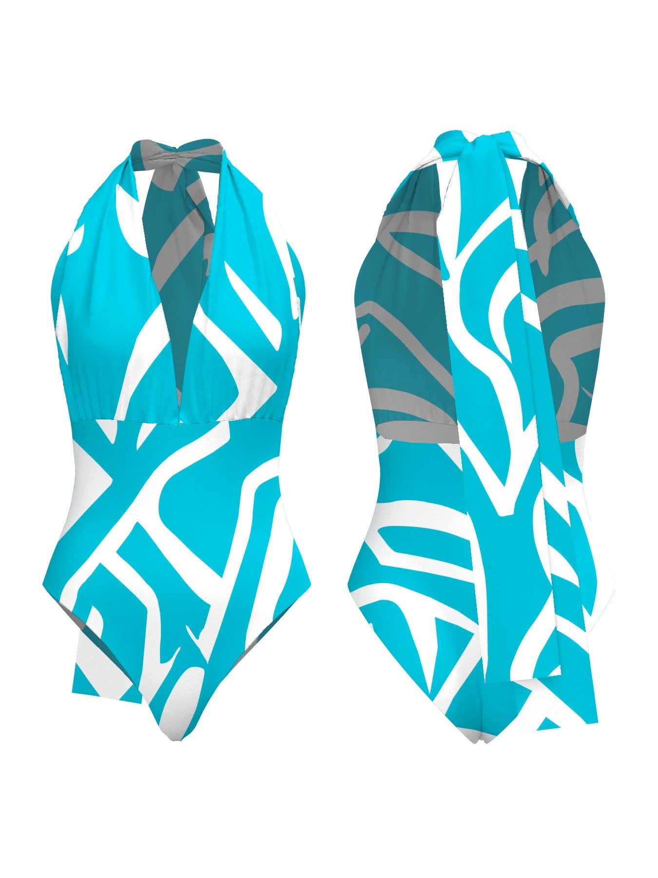 Infinity Swimsuit - Blue Swirl