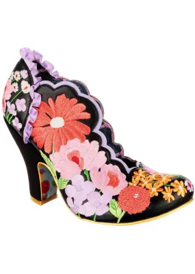 Irregular Choice floral pumps - Wildflower Wander - 50's style - black