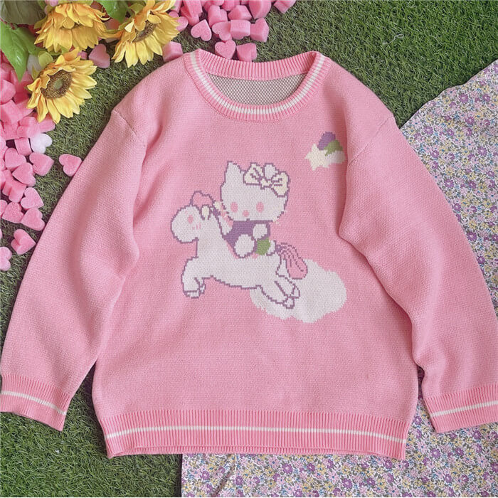 Japanese forest sweater cute by99612