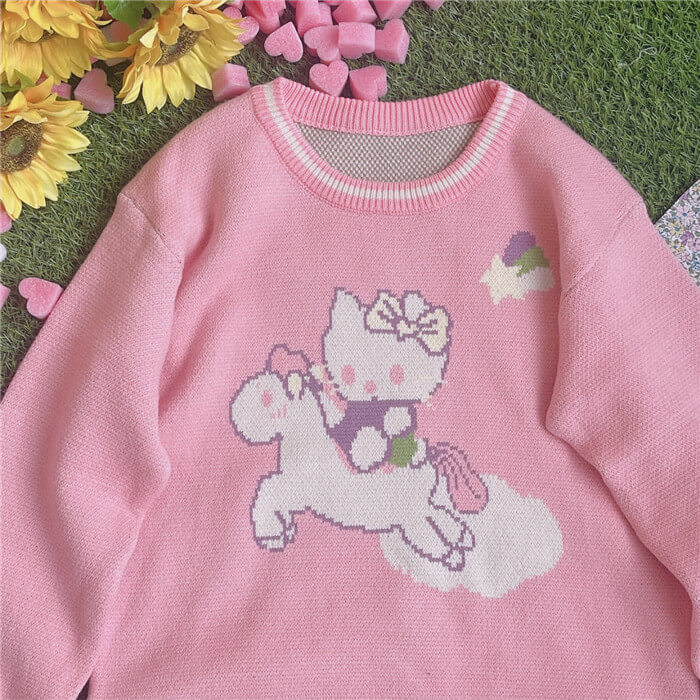 Japanese forest sweater cute by99612