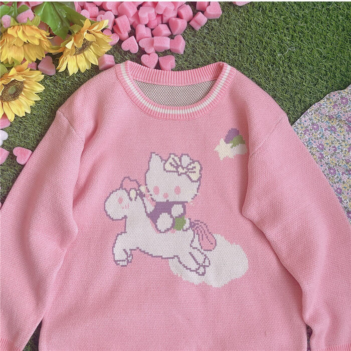 Japanese forest sweater cute by99612