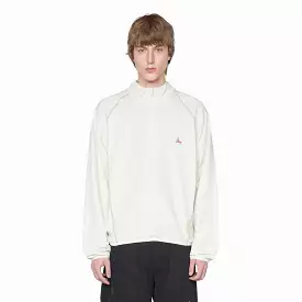 Jersey Half Zip Sweater Ivory