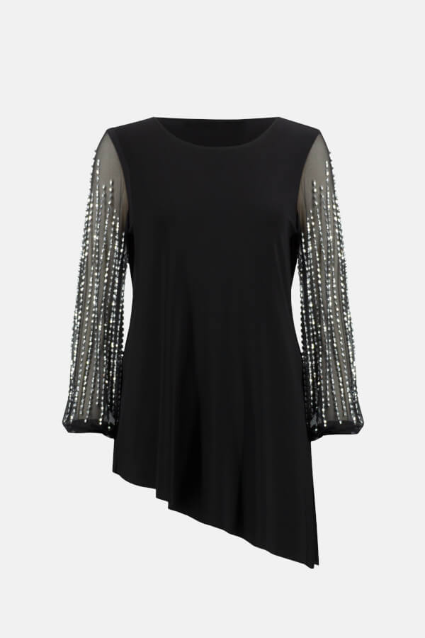 Joseph Ribkoff 233002 Bedazzled Sleeve Tunic.