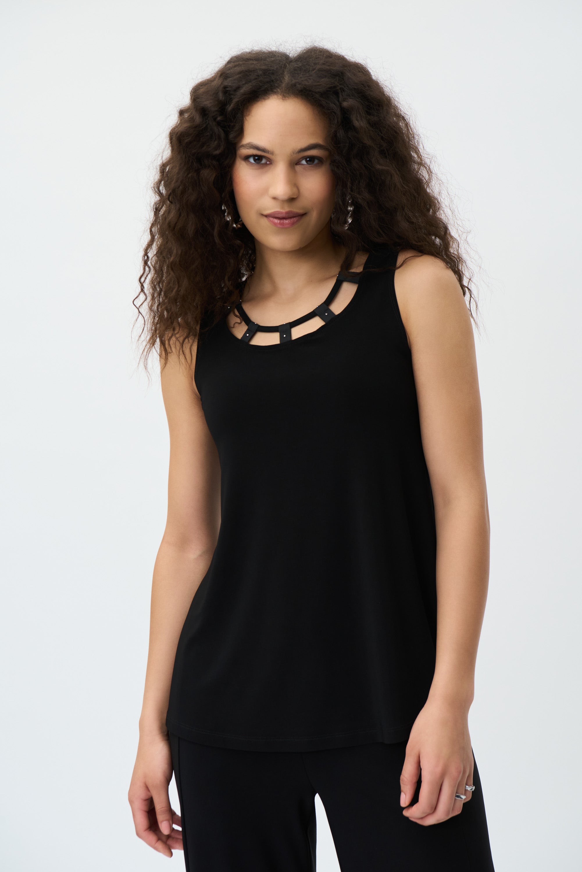 Joseph Ribkoff - Cut Out Neckline Top