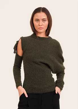 Khaki Sweater - Carlita