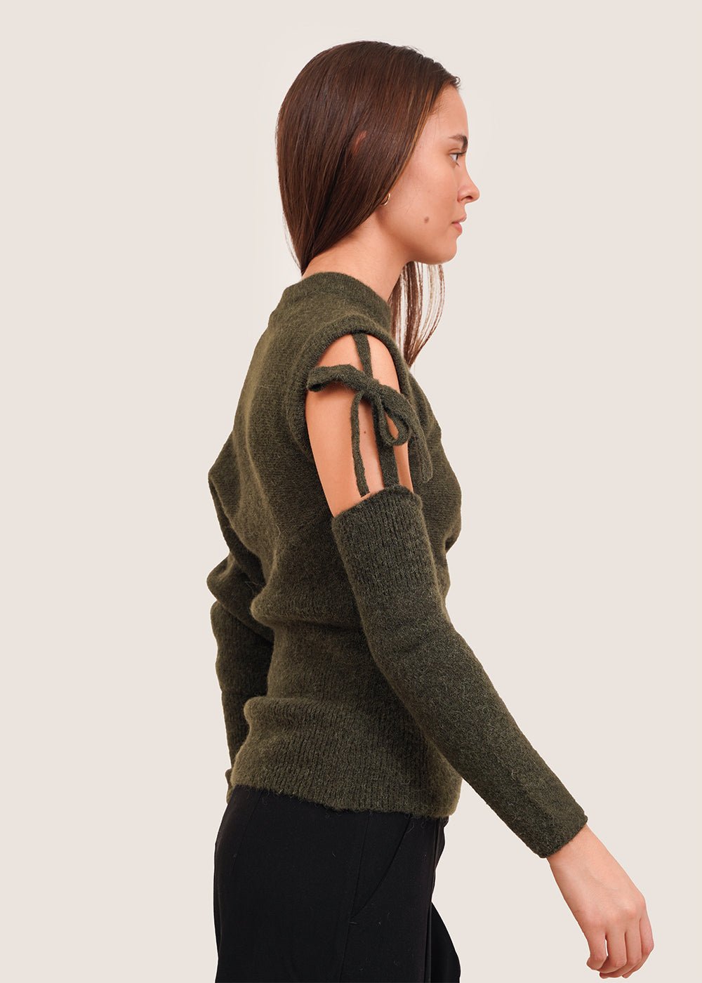 Khaki Sweater - Carlita