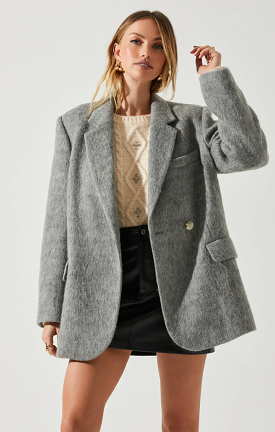 Kindra Wool Blazer Coat - Shop Online