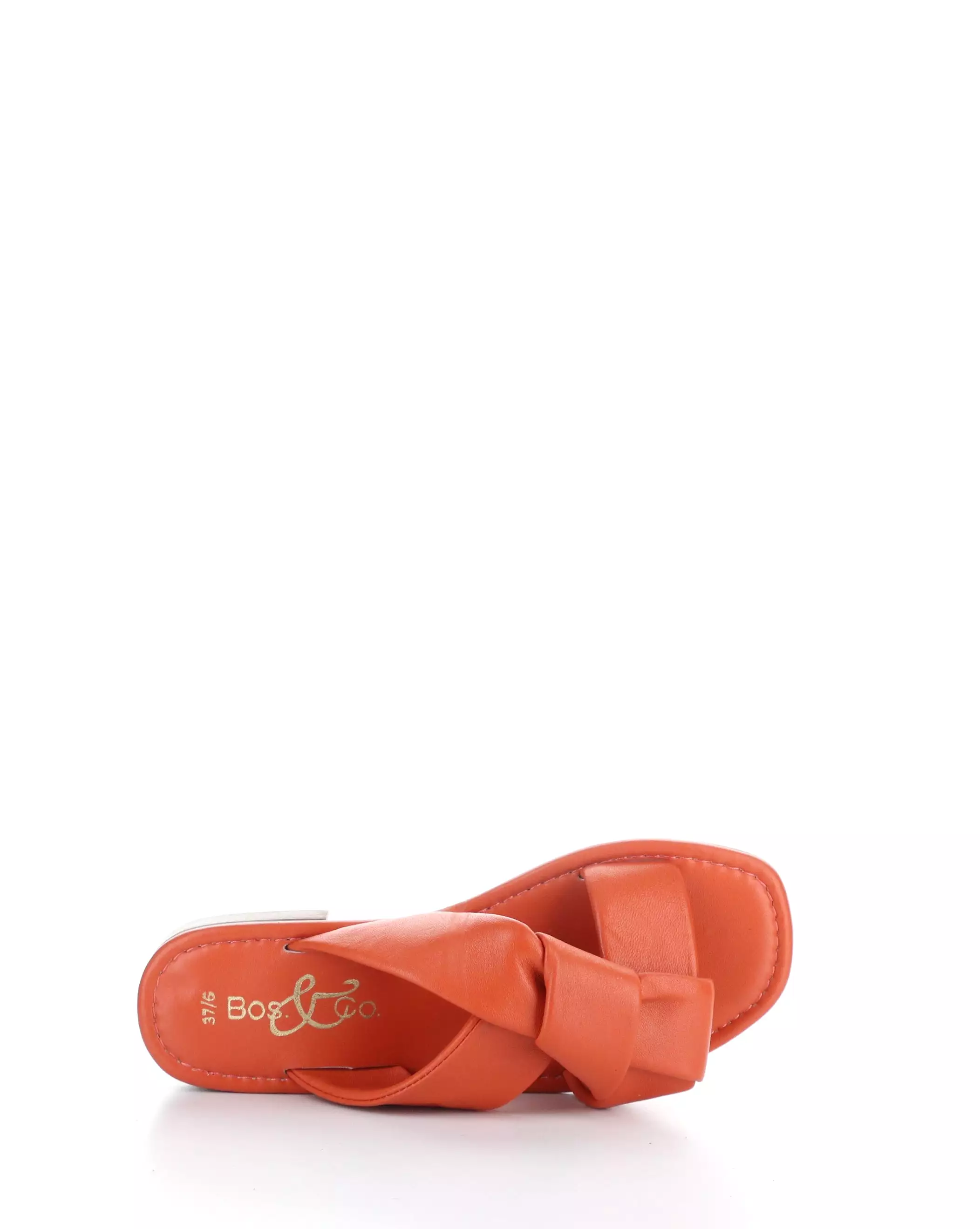 Knicks Orange Sandals, Round Toe