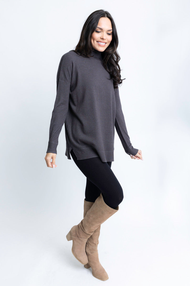 Knitted high-neck pullover