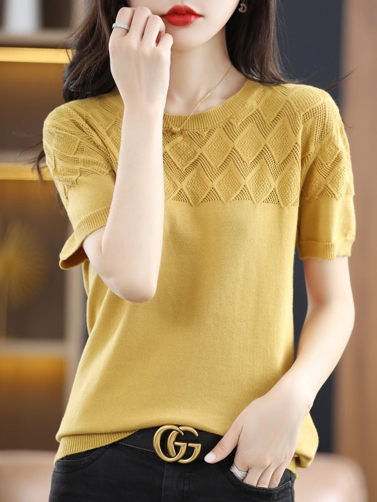 Knitted Jumper Sweater Blouse: Enhance Your Style!