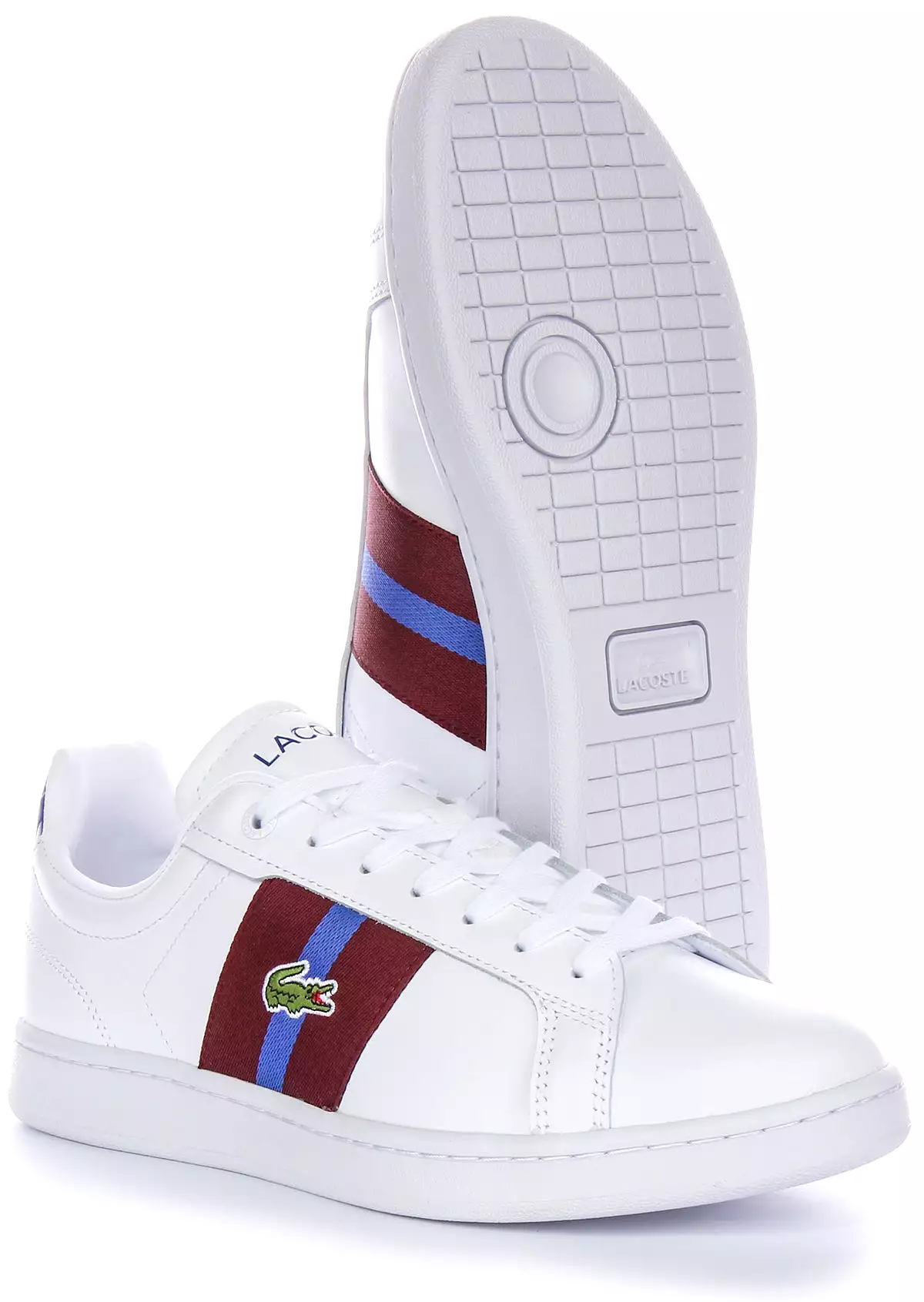 Lacoste Carnaby Pro Men's Shoes - White Burgundy