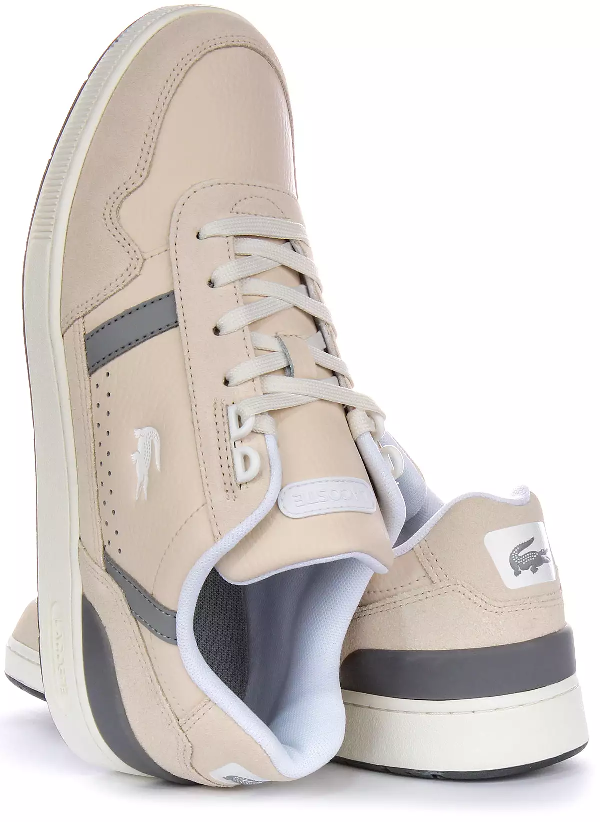 Lacoste T-Clip Beige Trainers Men