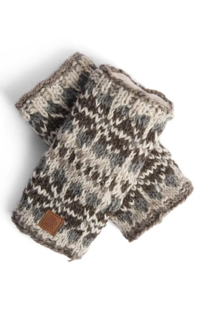 Women's Bamburgh Hand Warmers - Handmade Fingerless Gloves for Ladies