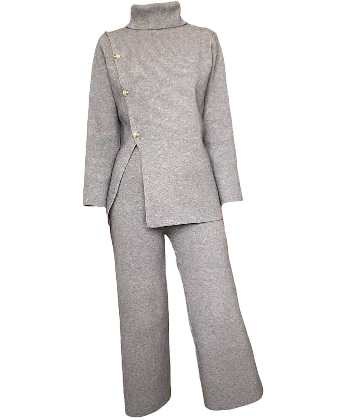 Long Turtleneck Top and Cropped Pants Set - Google SEO Rewritten Result