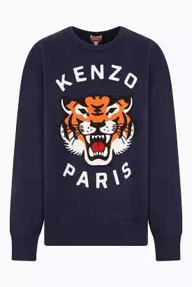 Lucky Tiger oversized sweatshirt jersey