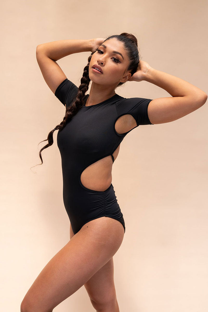 Lunalae Camlie Bodysuit - Black - Made from Recycled Materials