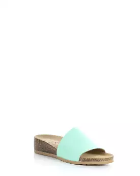 LUX SOY GREEN Slip-on Sandals - Green Slip-on Sandals by LUX SOY