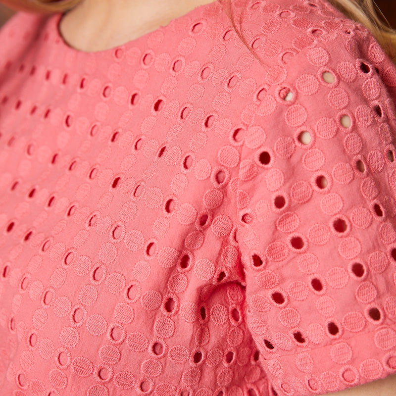 Luxe English Tunic in Coral - Best Online Tunic for a Luxury Look