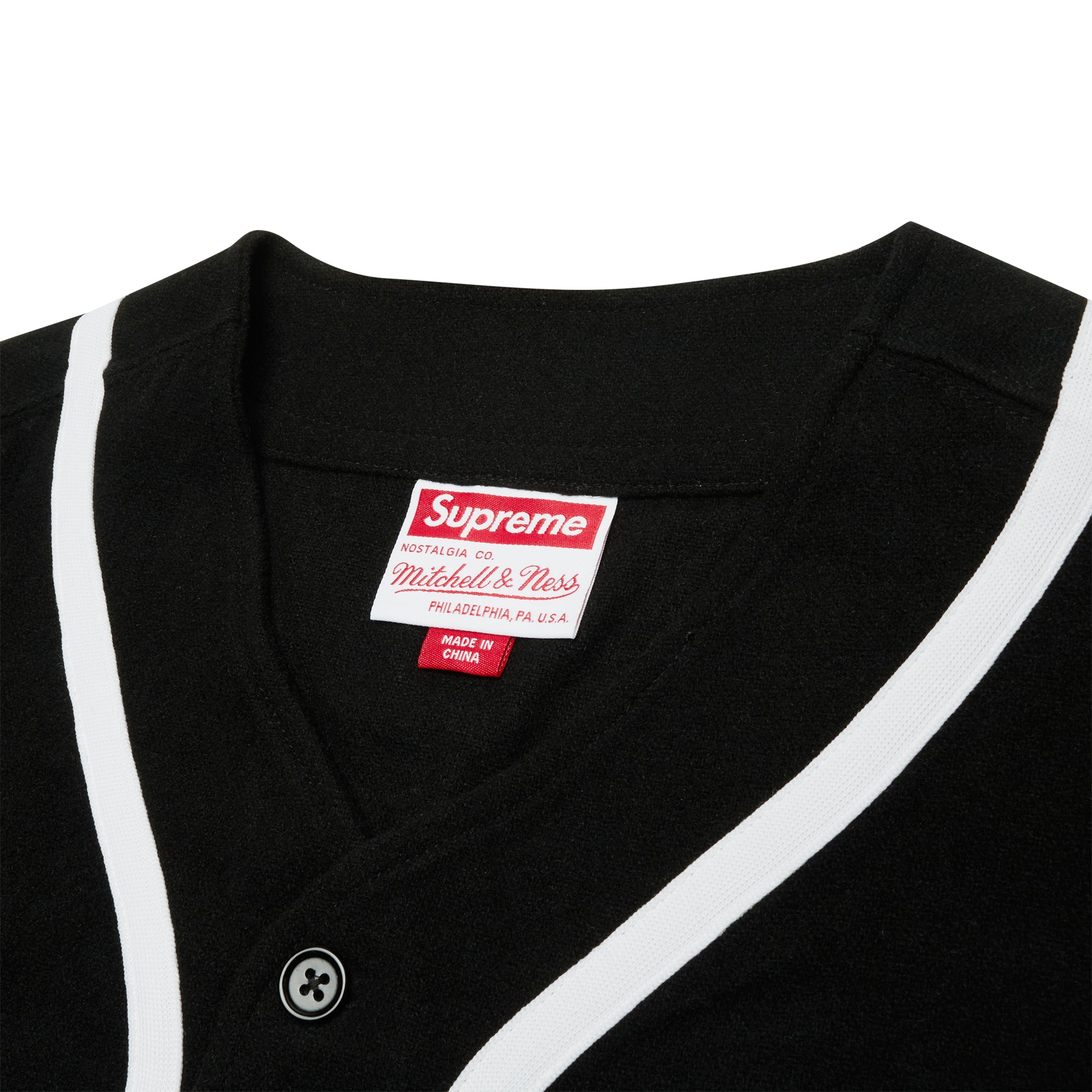 Mitchell & Ness Black Baseball Jersey