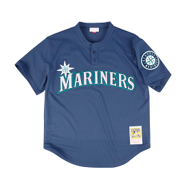 MLB Seattle Mariners 1995 Ken Griffey Jr Pullover Authentic BP Jersey