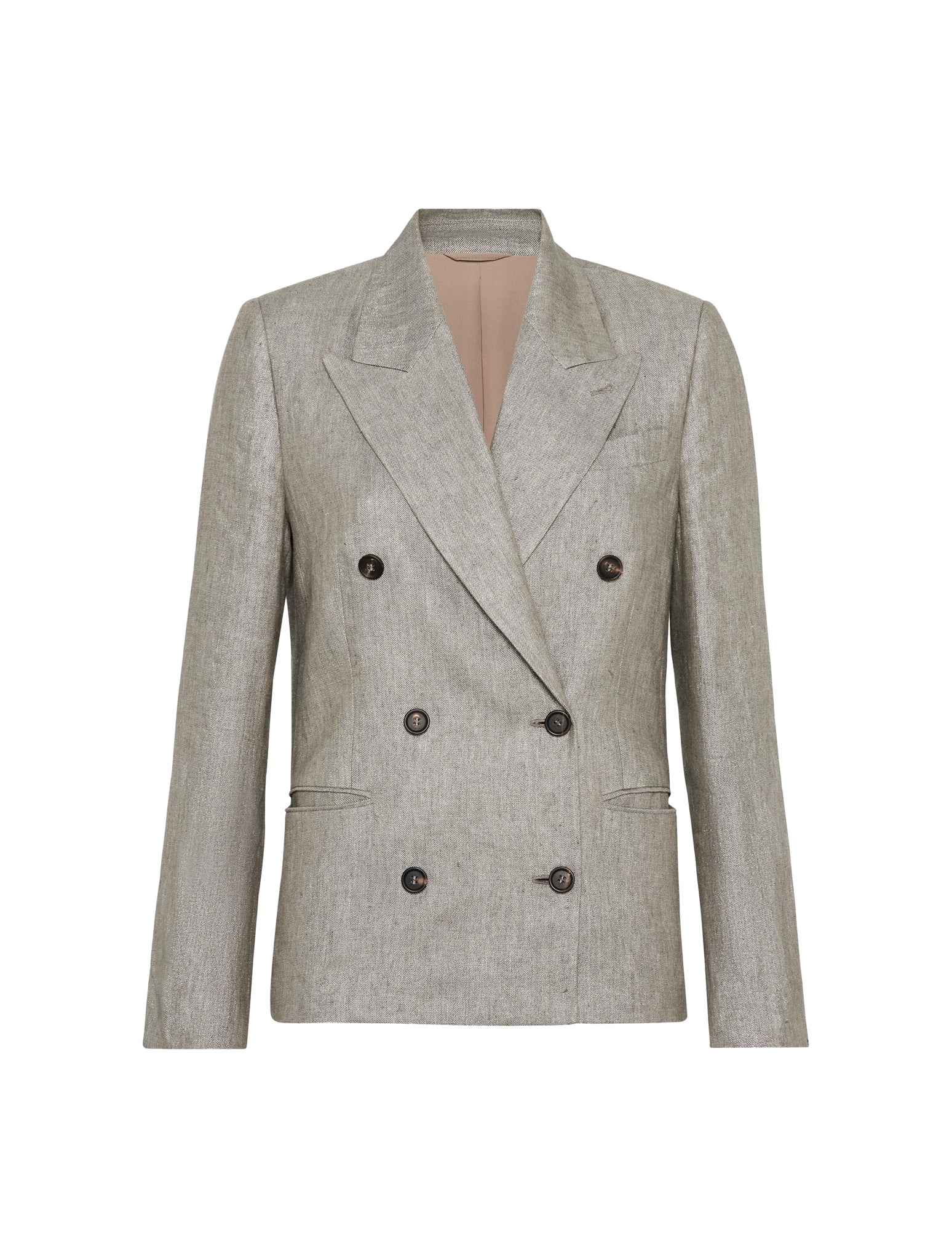 Mélange blazer with Mobili detail: a stylish, versatile option for your wardrobe.