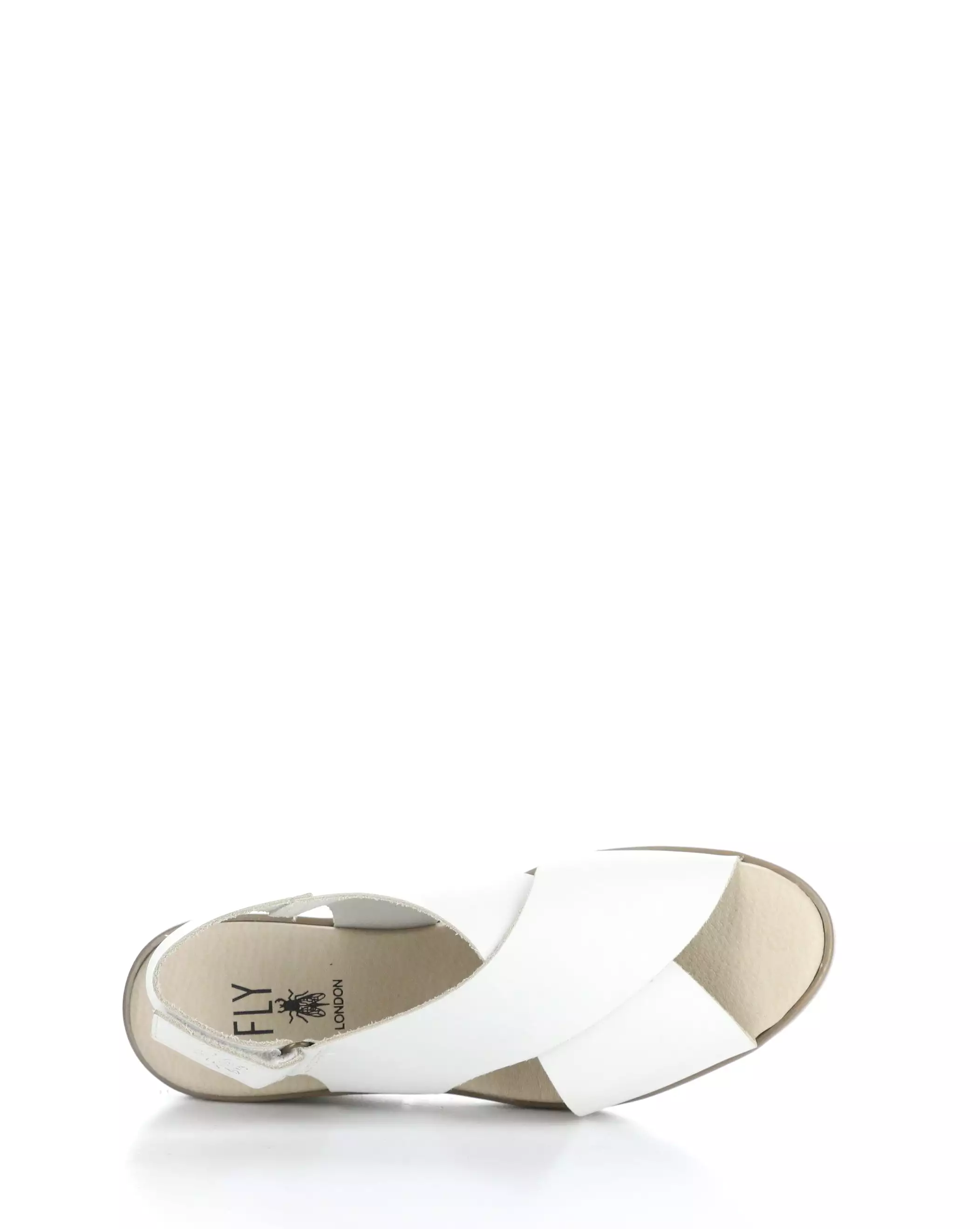 NABI058FLY - 001 WHITE Round Toe Sandals