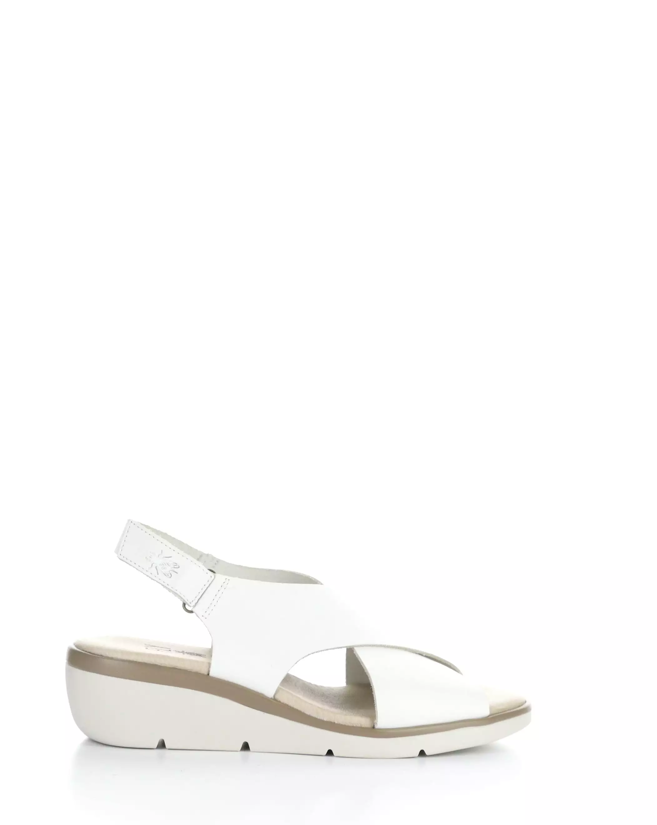 NABI058FLY - 001 WHITE Round Toe Sandals