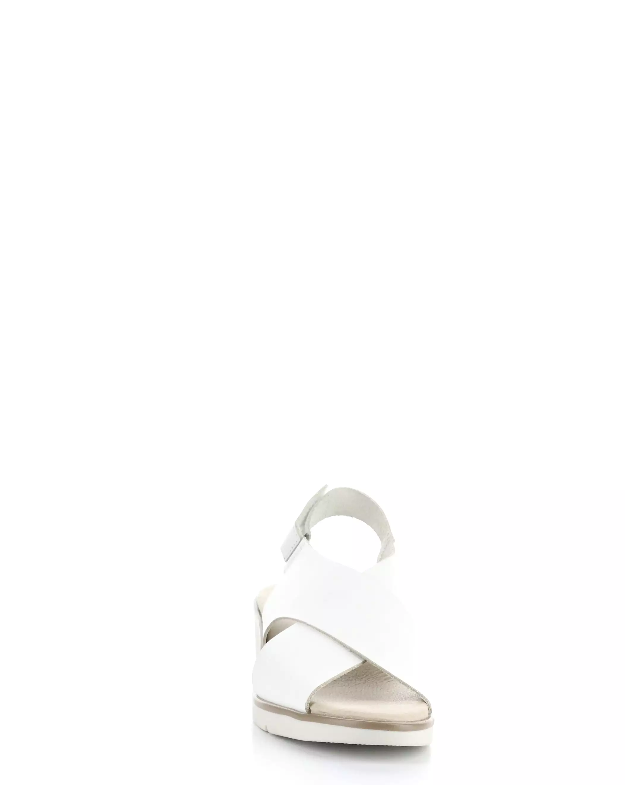 NABI058FLY - 001 WHITE Round Toe Sandals