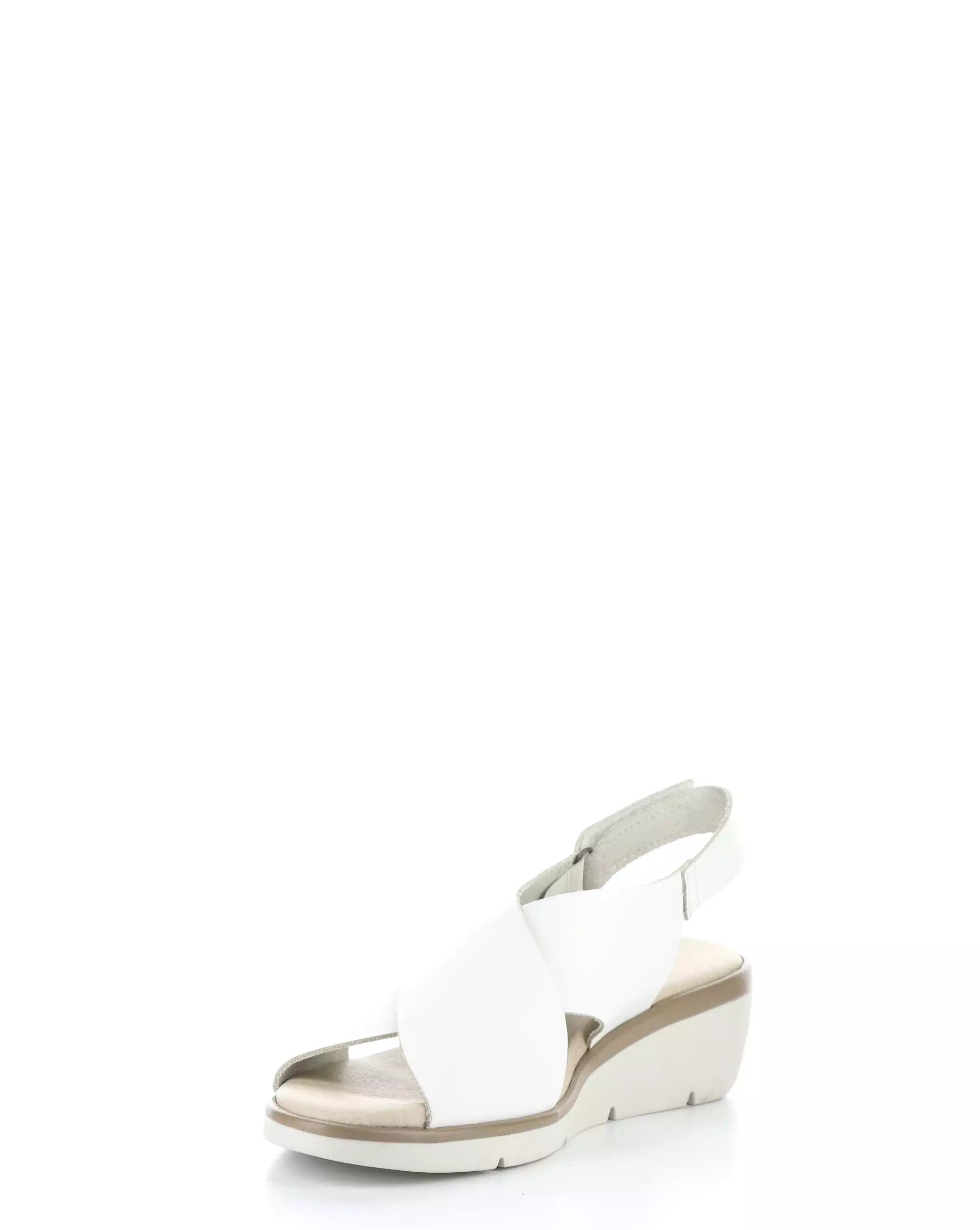 NABI058FLY - 001 WHITE Round Toe Sandals