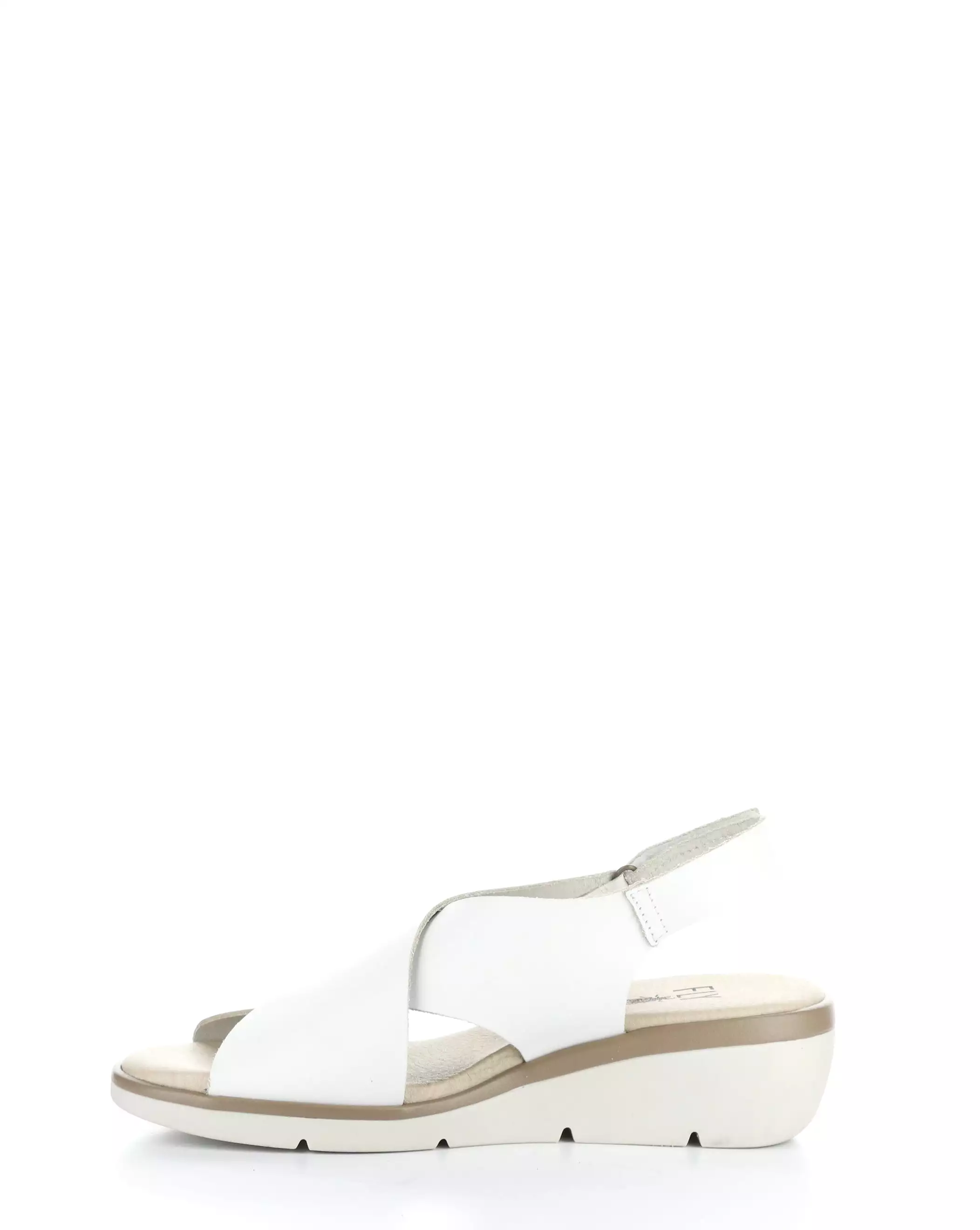 NABI058FLY - 001 WHITE Round Toe Sandals